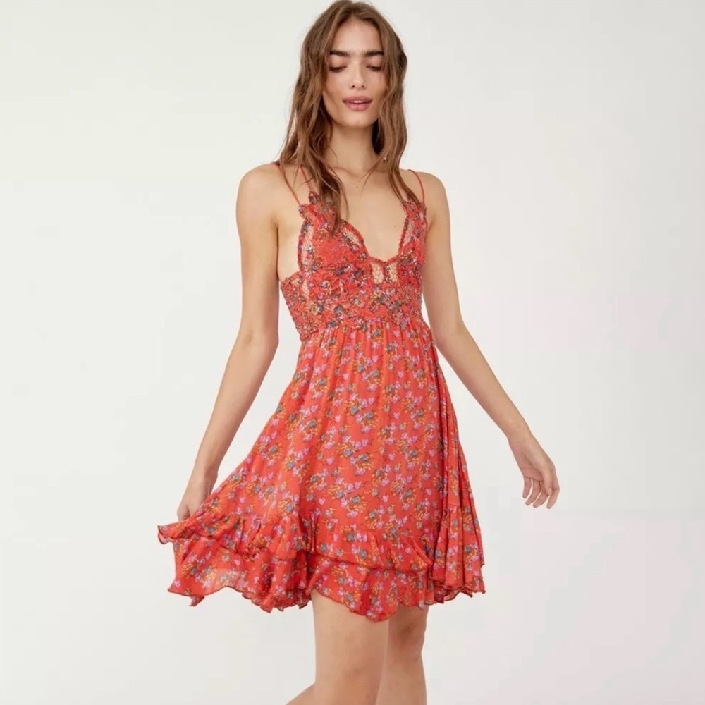 Free People Adella Lace Slip Dress - Picture 6 of 14